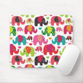 kind achtergrond retro - olifant muismat (Met muis)