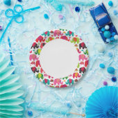 kind achtergrond retro - olifant papieren bordje (Feest)