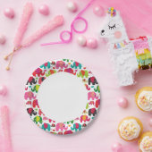 kind achtergrond retro - olifant papieren bordje (Feest)