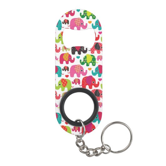 kind achtergrond retro - olifant sleutelhanger flessenopener (Achterkant)