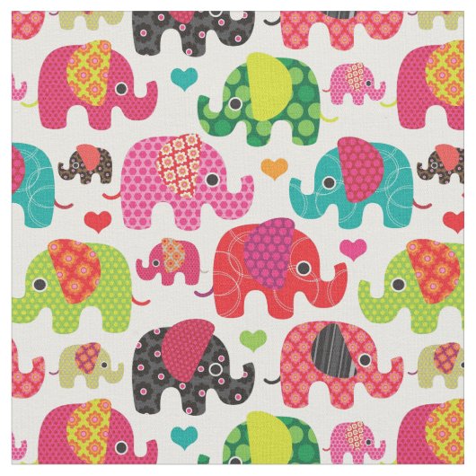 kind achtergrond retro - olifant stof (Close Up)