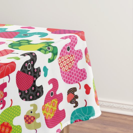 kind achtergrond retro - olifant tafelkleed (Voorbeeld)