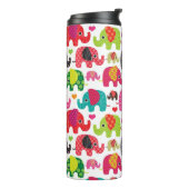kind achtergrond retro - olifant thermosbeker (Gedraaid links)