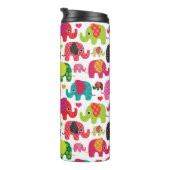 kind achtergrond retro - olifant thermosbeker (Geroteerd rechts)