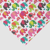 kind achtergrond retro - olifant tissuepapier (Detail)