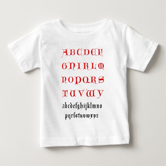 Kind Alphabet Shirt (Voorkant)