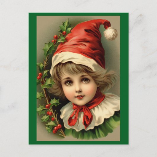  kind als een elf vakantie Briefkaart (Voorkant)