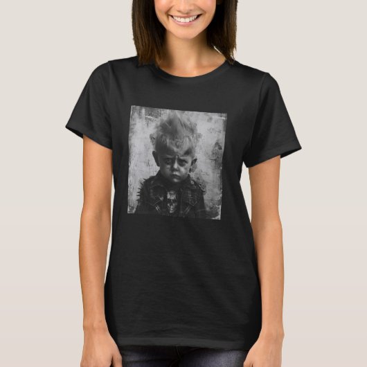 Kind als punker, opstandig kind t-shirt (Voorkant)