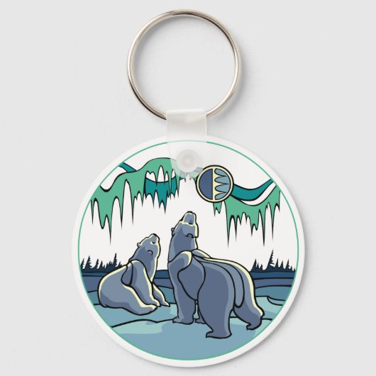 Kind Arctic Art Sleutelhanger Polar Beer Gifts (Voorkant)