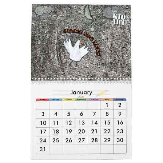 kind Art Agenda 2010 Kalender (Jan 2027)