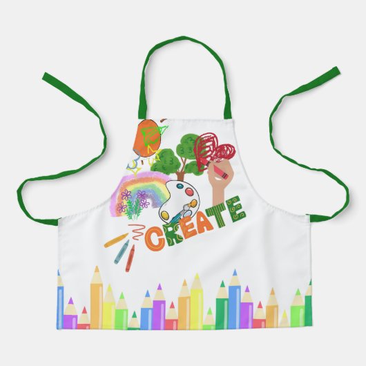 Kind Art van Creëer van Schort (Voorkant)