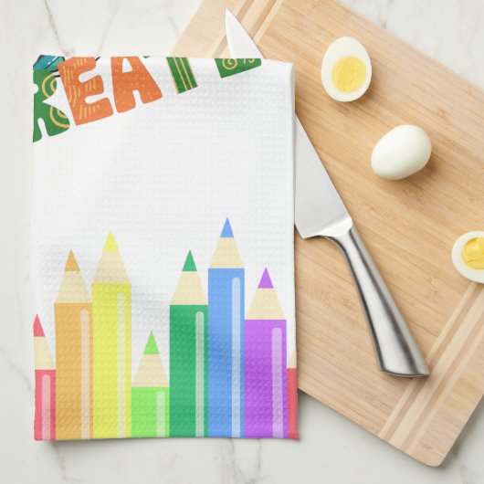 Kind Art van Creëer van Theedoek (Quarter Fold)