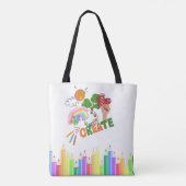 Kind Art van Creëer van Tote Bag (Achterkant)