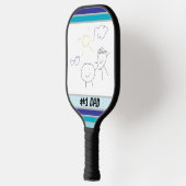 Kind Art voor Dad Custom Pickleball Paddle (Links)