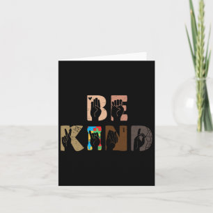 Kind ASL Handgebarentolk Gebarentaal Autis Kaart