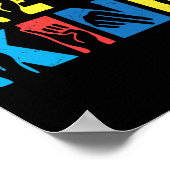 Kind Asl Liefde Gebarentaal Hand Autisme Bewustzij Poster (Hoek)