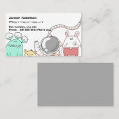 Kind Astronaut Visitekaartje voor afspeeldatum Contactkaartje (Voorkant / Achterkant)