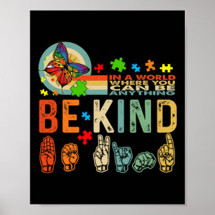 Kind Autisme Bewustzijn Vraag Mam Leraar Vriendeli Poster