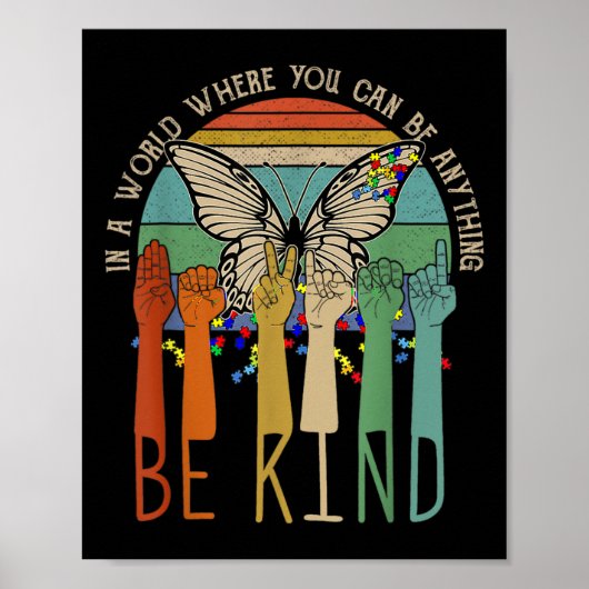 Kind Autisme Bewustzijn Vraag Mam Leraar Vriendeli Poster (Voorkant)