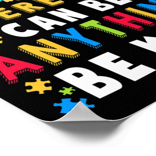 Kind Autisme Bewustzijn Vraag Mam Leraar Vriendeli Poster (Hoek)