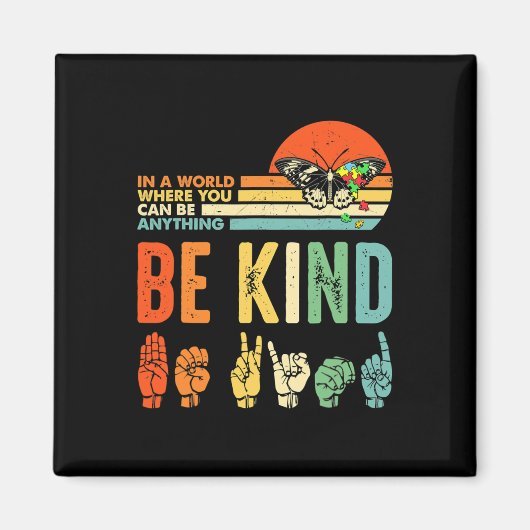 Kind Autisme Bewustzijn Vraag Moeder Leraar Vriend Magneet (Voorkant)