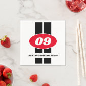 Kind auto racen thema 9e Verjaardag feest servette Servet (Insitu)