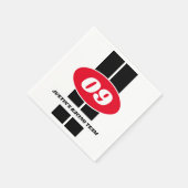 Kind auto racen thema 9e Verjaardag feest servette Servet (Hoek)