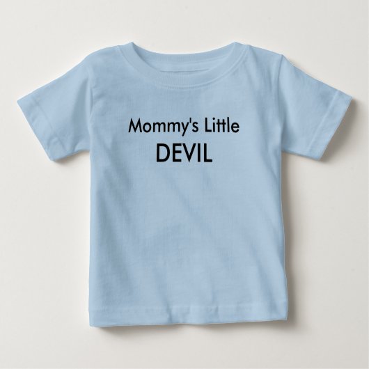 Kind Baby Baby T-Shirt mama's kleine duivel (Voorkant)