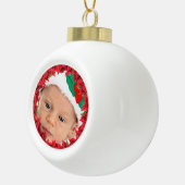 Kind/Baby Foto van keramische bal Ornament (Rechts)