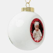 Kind/Baby Foto van keramische bal Ornament (Links)