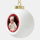 Kind/Baby Foto van keramische bal Ornament (Rechts)