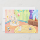 Kind Baby kamer met speelgoed verjaardag Kaart (Achterkant)