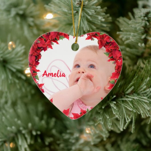 Kind/Baby Kerstmis Keramisch Ornament (Boom)