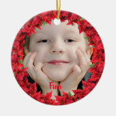 Kind/Baby Kerstmis Keramisch Ornament (Voorkant)