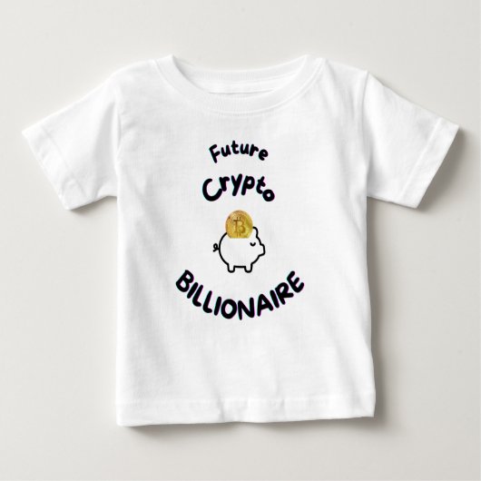 Kind, baby, peuter shirt grappige crypto (Voorkant)