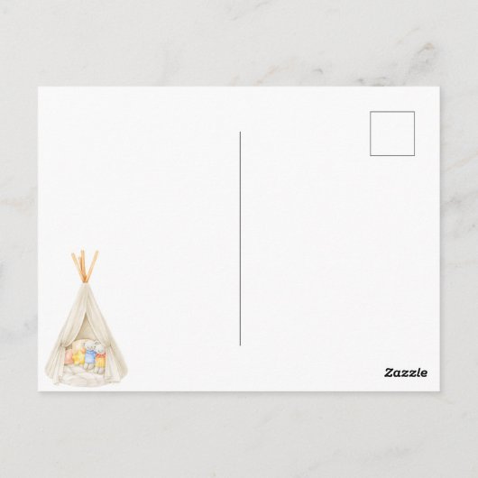 Kind Babykamer met speelgoed Briefkaart (Achterkant)