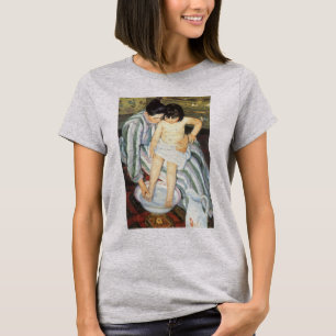 Kind badend door Mary Cassatt Vintage Impressionis T-shirt