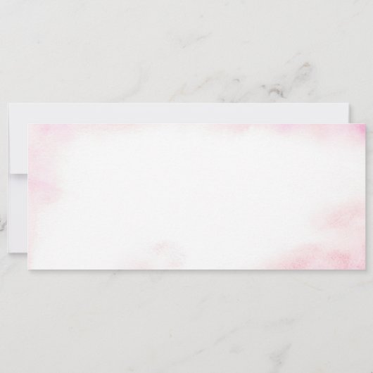 Kind Ballerina Party Ticket Baby shower (Achterkant)