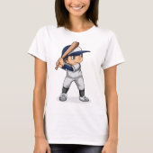 Kind Baseball T-Shirt spelen (Voorkant)
