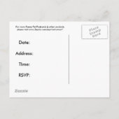 Kind BD Briefkaart Uitnodiging (Achterkant)