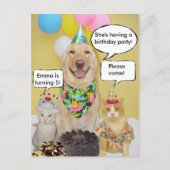 Kind BD Briefkaart Uitnodiging (Voorkant)