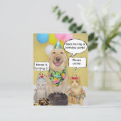 Kind BD Briefkaart Uitnodiging (Staand voorkant)