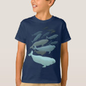 Kind Beluga Whale T-Shirt Cute Whale Art Shirten (Voorkant)