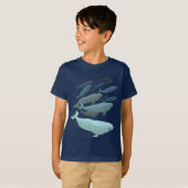 Kind Beluga Whale T-Shirt Cute Whale Art Shirten (Voorkant volledig)