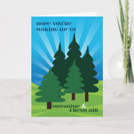 Kind bij de Bomen van de Zonneschijn van het Kamp Kaart