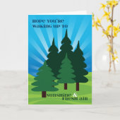 Kind bij de Bomen van de Zonneschijn van het Kamp Kaart (Gele Bloem)