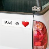 Kind bij hart bumpersticker (Op Truck)
