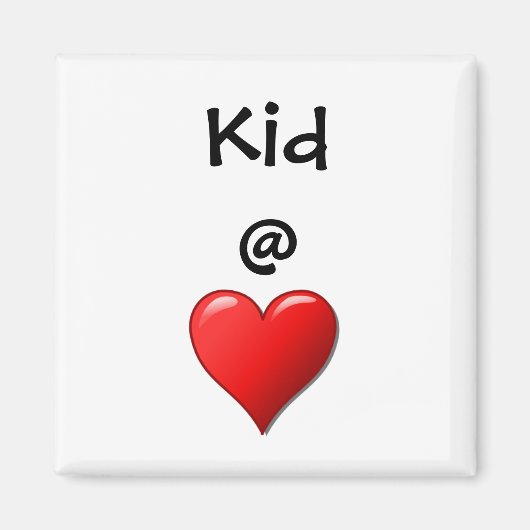 Kind bij hart magneet (Voorkant)