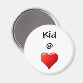 Kind bij hart magneet (Voorkant / Achterkant)