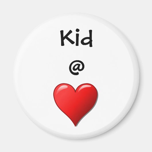 Kind bij hart magneet (Voorkant)